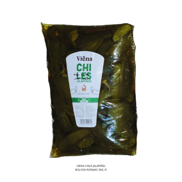 VIENA CHILE JALAPEÑO BOLSON RODAJAS 3KG /5