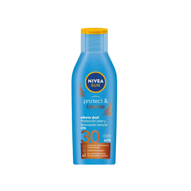 NIVEA SUN PROTECT & BRONCE FPS30 200ML /6