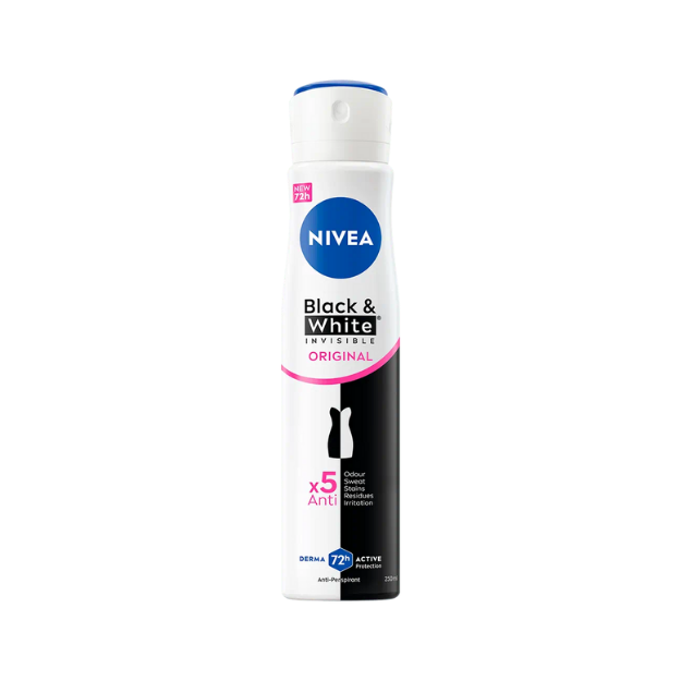 NIVEA DEO INV MUJER B&W ORIGINAL SPRAY 100ML /12