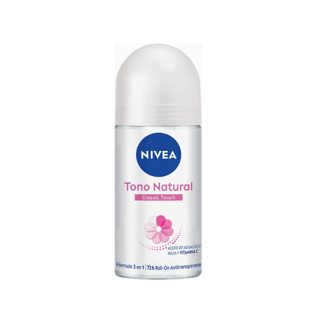 NIVEA DEO NATURAL CLASSIC TOUCH ROLL-ON 50ML /12