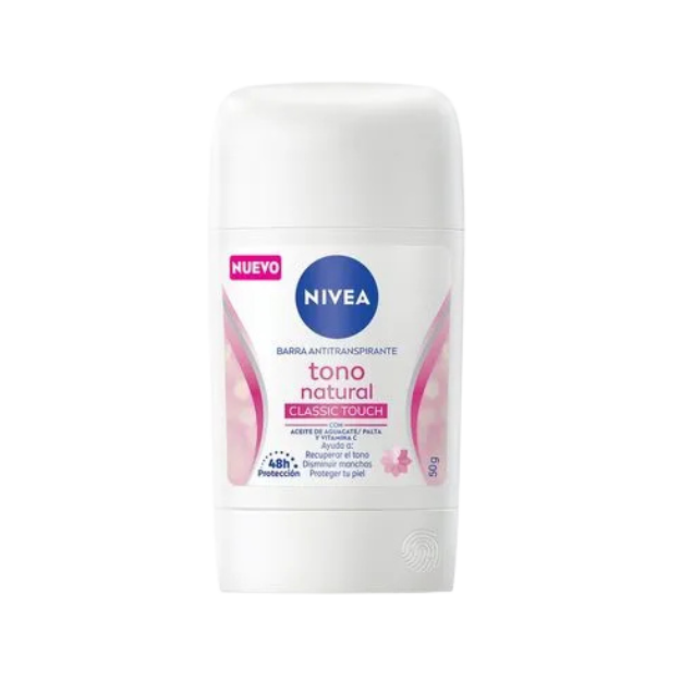 NIVEA DEO NATURAL CLASSIC TOUCH BARRA 50G /15