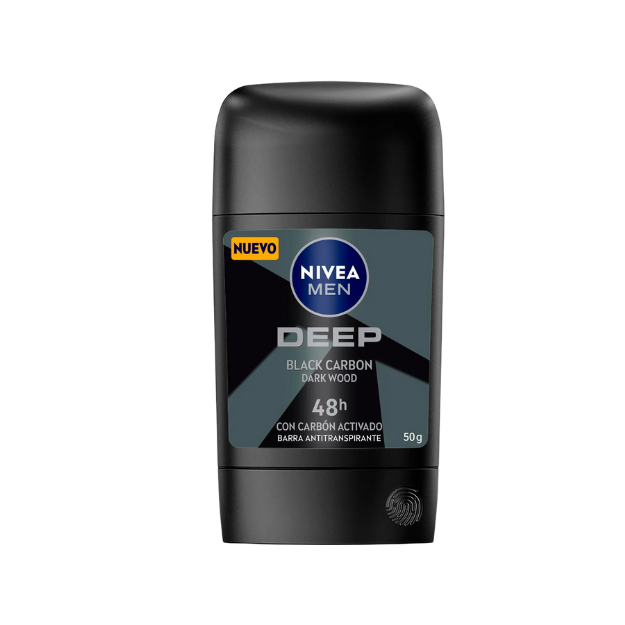 NIVEA F/MEN DEO DEEP BLACK CARBON  BARRA 50G /15