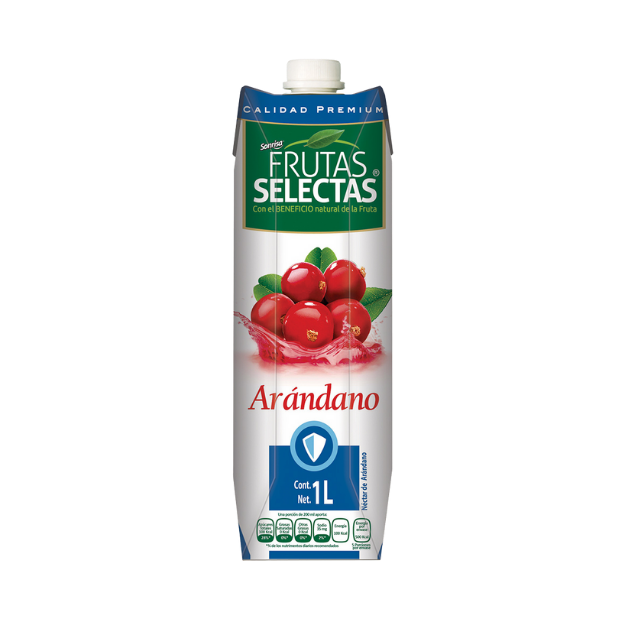 FRUTAS SELECTAS BEBIDA DE ARANDANO LIGHT 1L /12