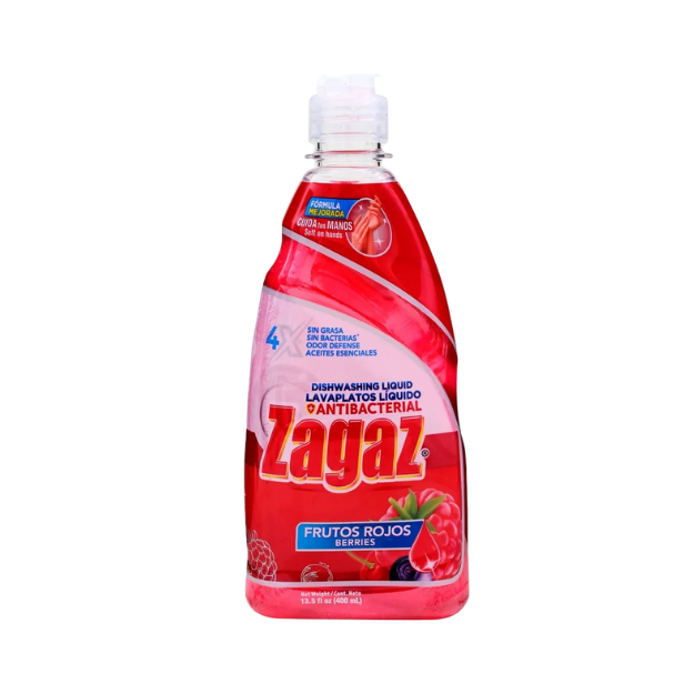 ZAGAZ LAVAP LIQUI FRUTOS ROJOS BOTELLA 400ML /12