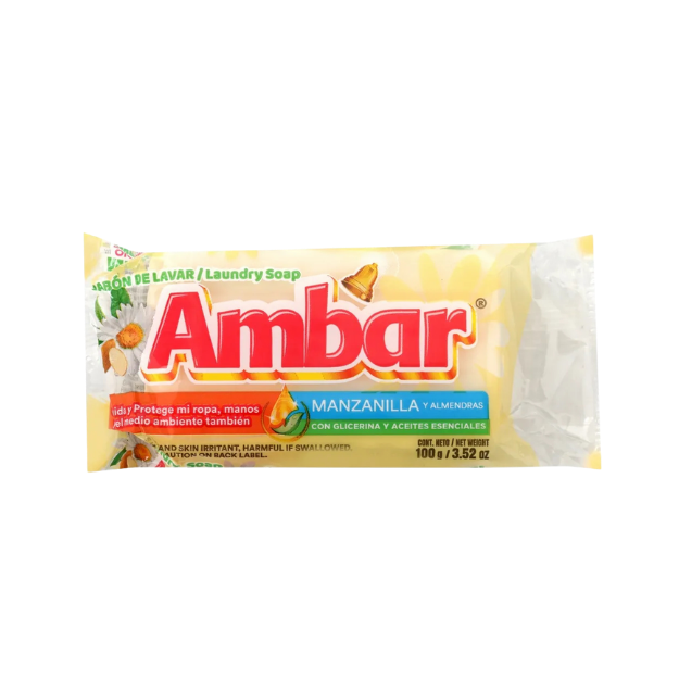 AMBAR MARQUETA MANZANILLA Y ALMENDRA 100G /40