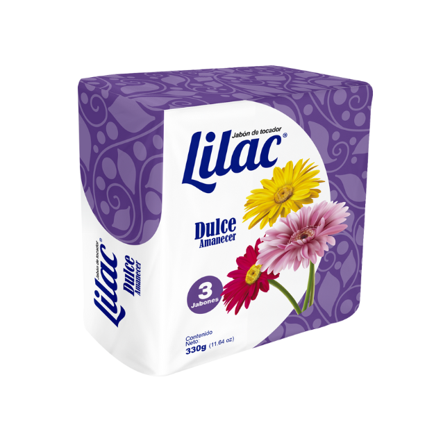 LILAC JABON DULCE AMANECER 3PACK 330G /16