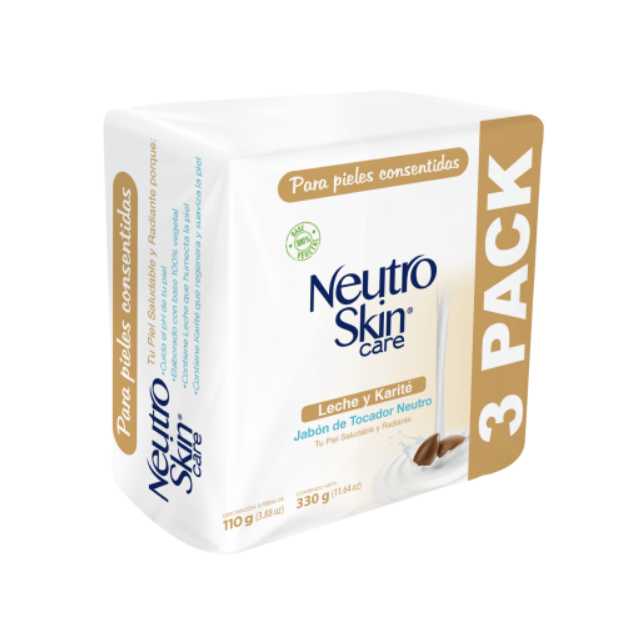 NEUTRO SKIN JABON LECHE Y KARITE 3PACK 300G /16