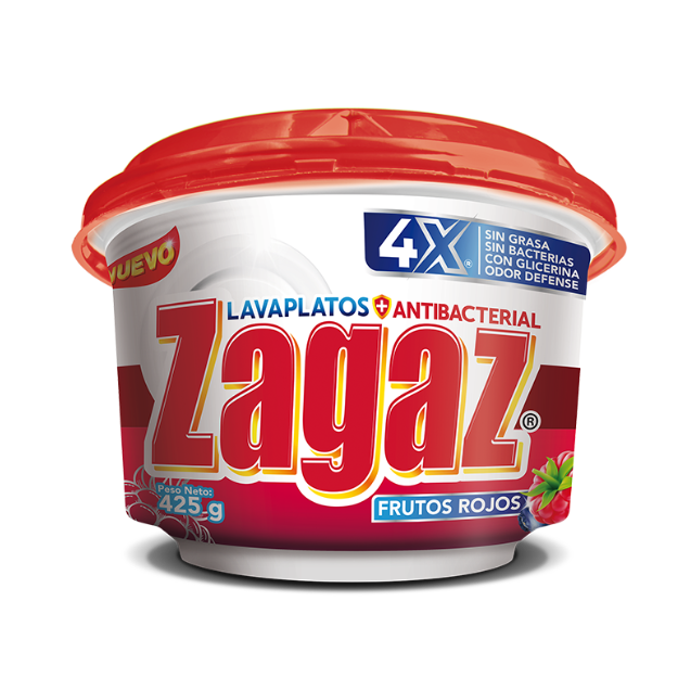 ZAGAZ LAVAPLATOS FRUTOS ROJOS 400G /16