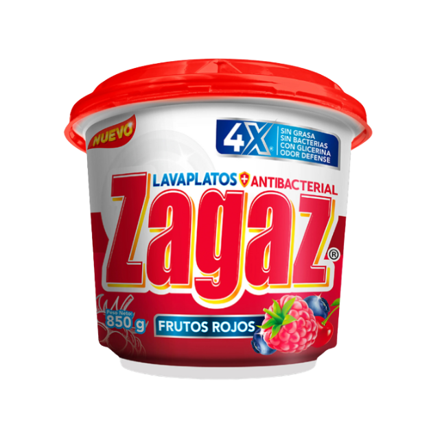 ZAGAZ LAVAPLATOS FRUTOS ROJOS 800G /12