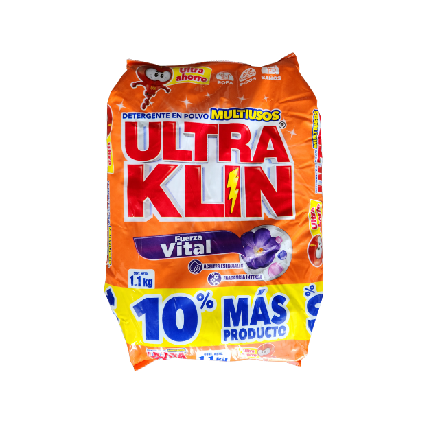 ULTRAKLIN DETER FUERZA VITAL 1.1KG /10