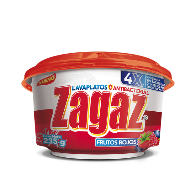 ZAGAZ LAVAPLATOS FRUTOS ROJOS 235G /24
