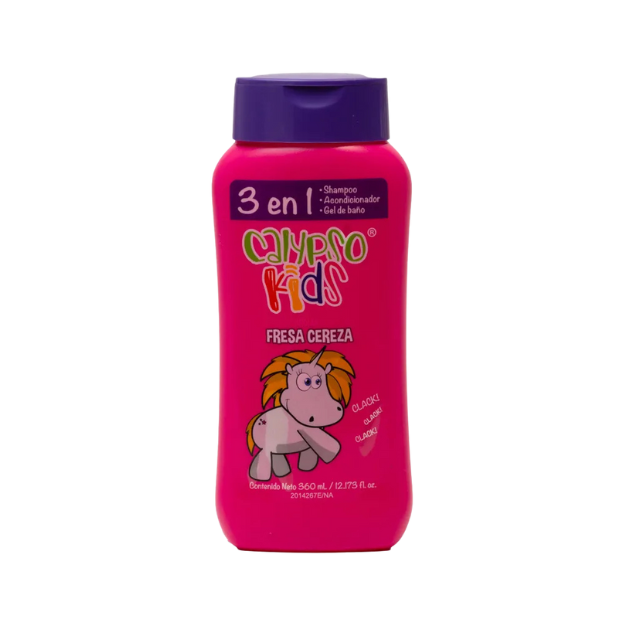 CALYPSO SHAMPOO KIDS FRESA CEREZA 360ML /12