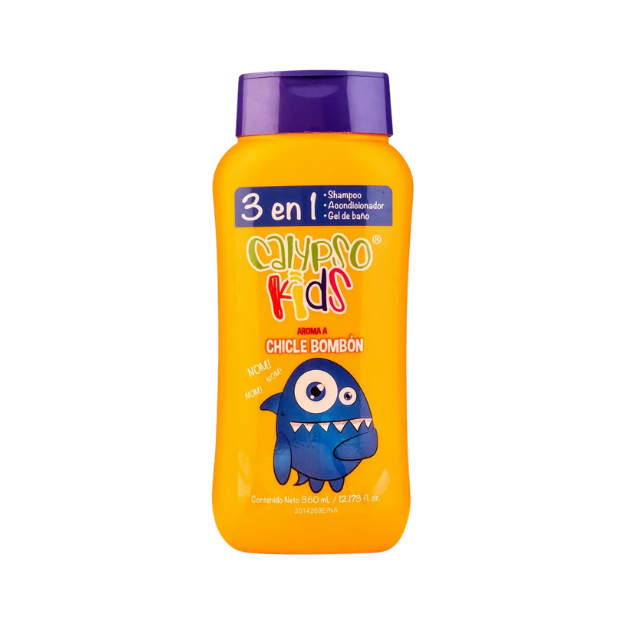 CALYPSO SHAMPOO KIDS 3 EN 1 CHICLE 360ML /12