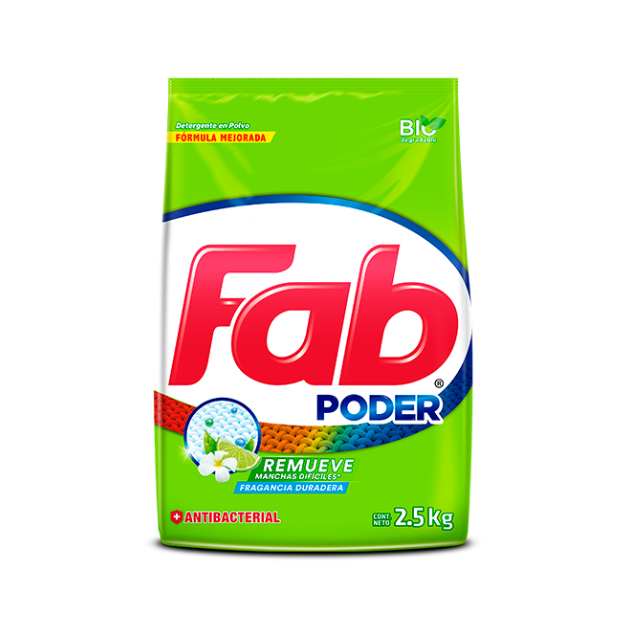 FAB DETERGENTE ANTIBACTERIAL 2,5KG /6