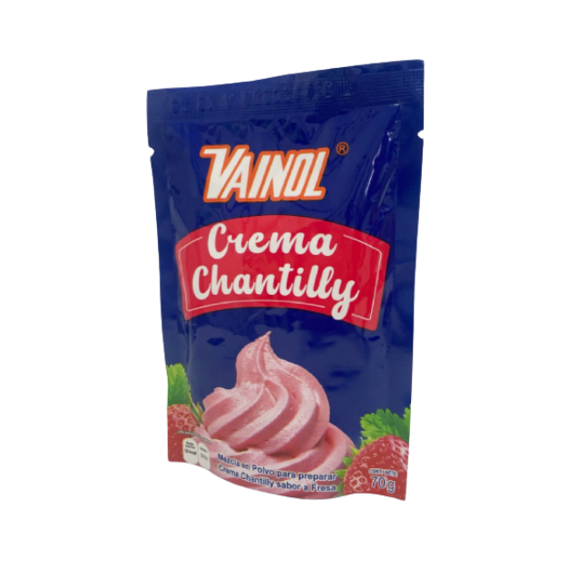 VAINOL CREMA CHANTILLY FRESA DOYPACK 70G /48