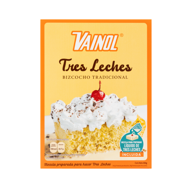 VAINOL MEZCLA PARA TRES LECHES 632G / 12