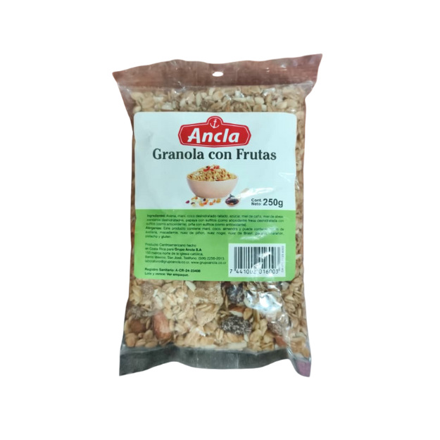 ANCLA GRANOLA CON FRUTAS 250G /24