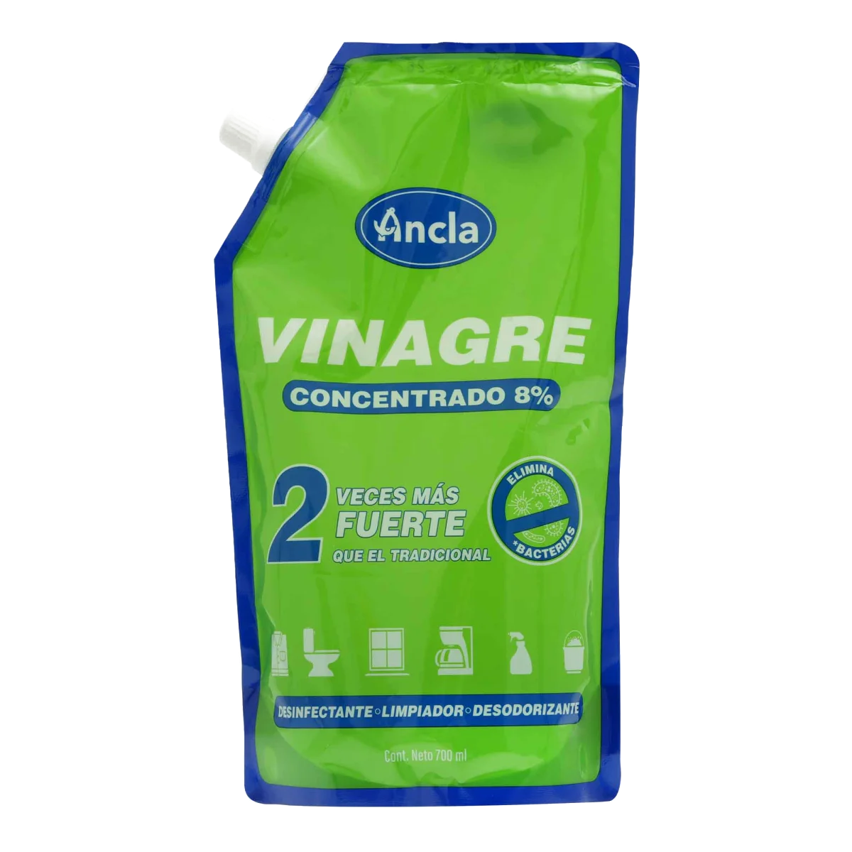 ANCLA VINAGRE LIMP 8% DOY PACK 700ML /12