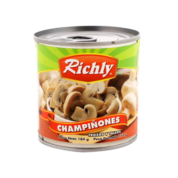 RICHLY HONGOS REBANADOS 184G /24