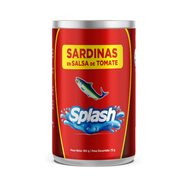 SPLASH SARDINA DULCE 160G /48