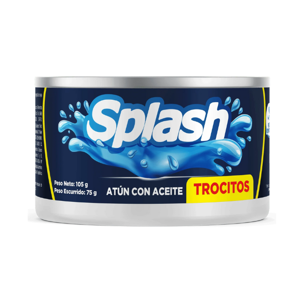 SPLASH ATUN TROCITOS EN ACEITE 105G /72