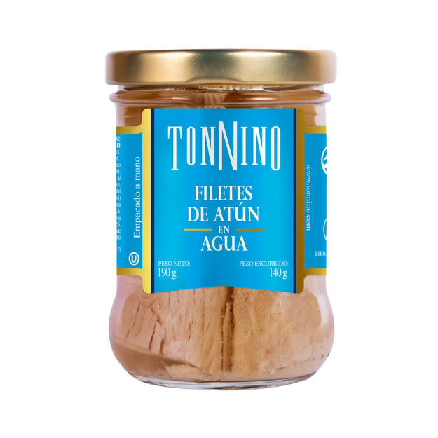 TONNINO FILETES DE ATUN EN AGUA 190G /12