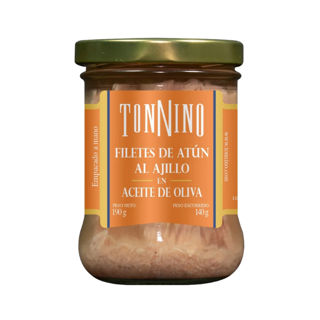 TONNINO FILETES ATUN AL AJILLO ACITE OLIVA 190G /12