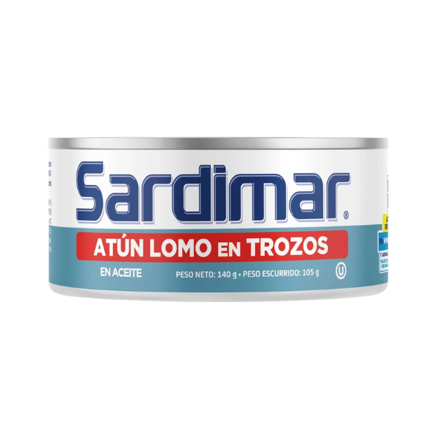 SARDIMAR ATUN LOMO EN ACEITE 140G /48