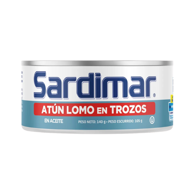 SARDIMAR ATUN EN TROZOS EN ACEITE 140G /48