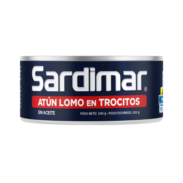 SARDIMAR ATUN TROCITOS ACEITE 140G /48