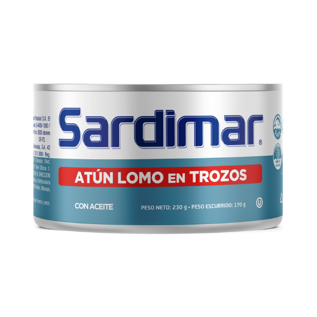 SARDIMAR ATUN TROZOS ACEITE 230G /48