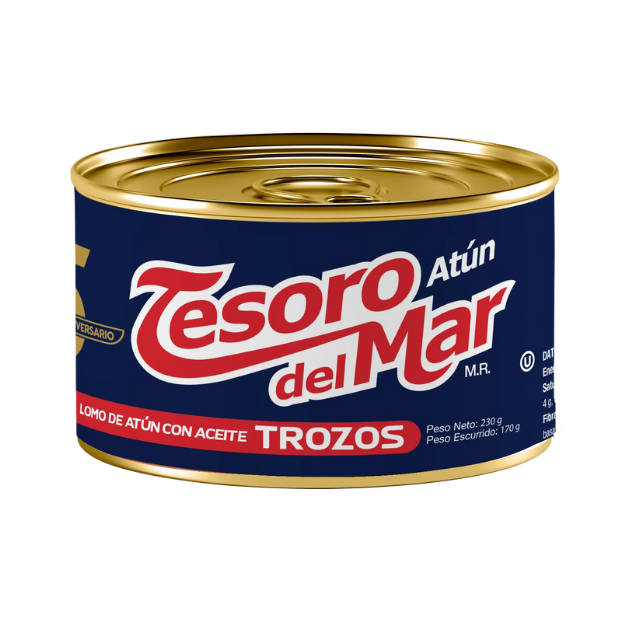 TESORO DEL MAR ATUN TROZOS 230G /48