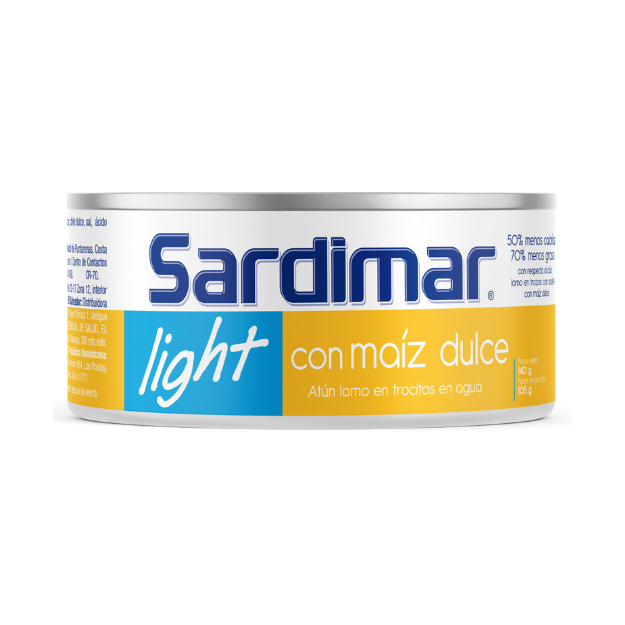 SARDIMAR ATUN TROCITOS AGUA MAIZ D LIGHT 140G /48