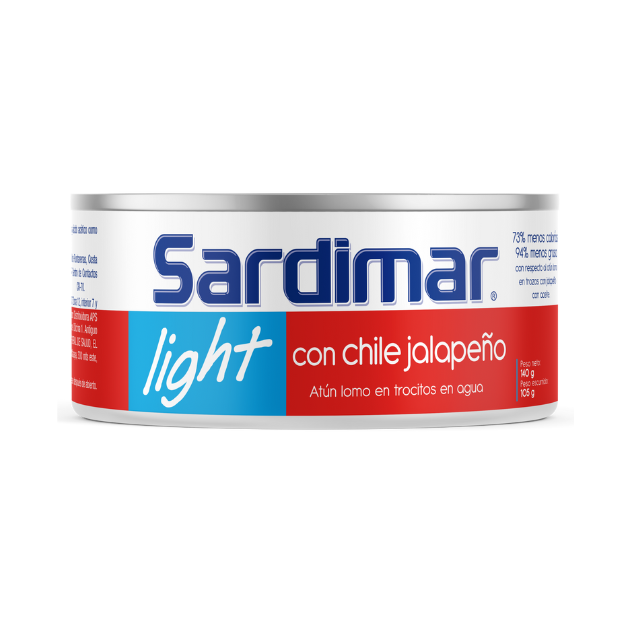 SARDIMAR ATUN TROCITOS LIGHT EN AGUA CON CHILE /48