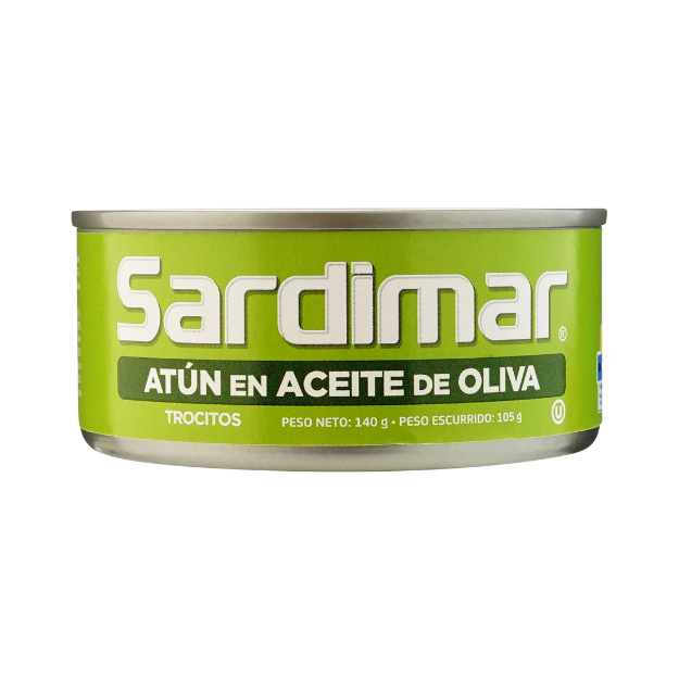 SARDIMAR ATUN TROCITOS EN ACEITE DE OLIVA 140G /48