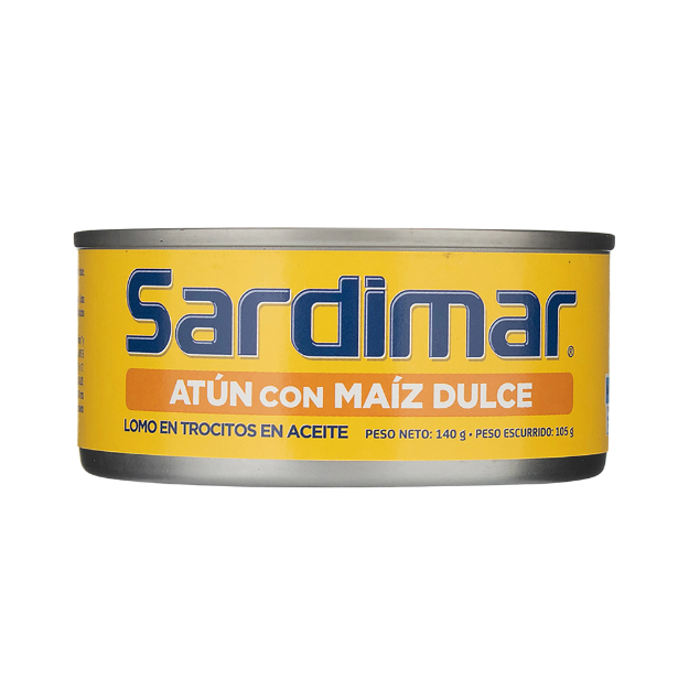 SARDIMAR ATUN EN TROCITOS CON MAIZ DULCE 140G /48