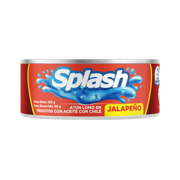 SPLASH ATUN TROCITOS CON JALAPEÑO 105G /48