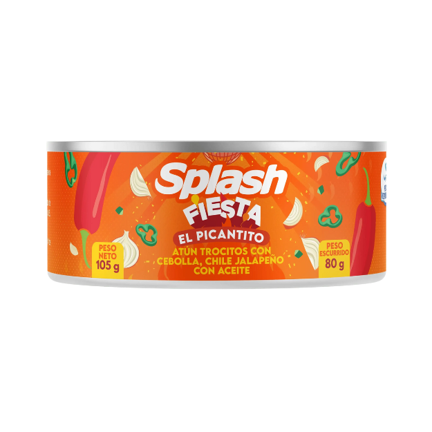 SPLASH ATUN TROCITOS FIESTA EL PICANTITO 105G /48
