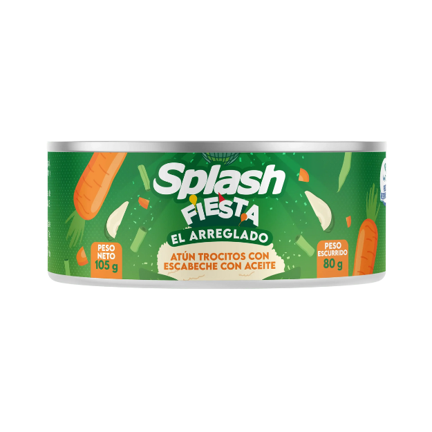 SPLASH ATUN TROCITOS FIESTA EL ARREGLADO 105G /48