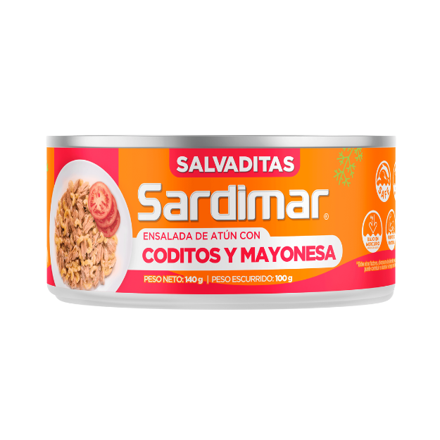 SARDIMAR ATUN TROCITOS PASTA Y MAYONESA 140G/48