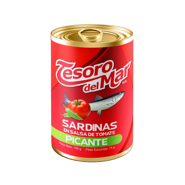 TESORO DEL MAR SARDINA PICANTE 160G /48