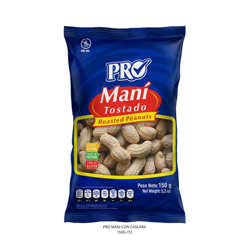PRO MANI CON CASCARA 150G /72