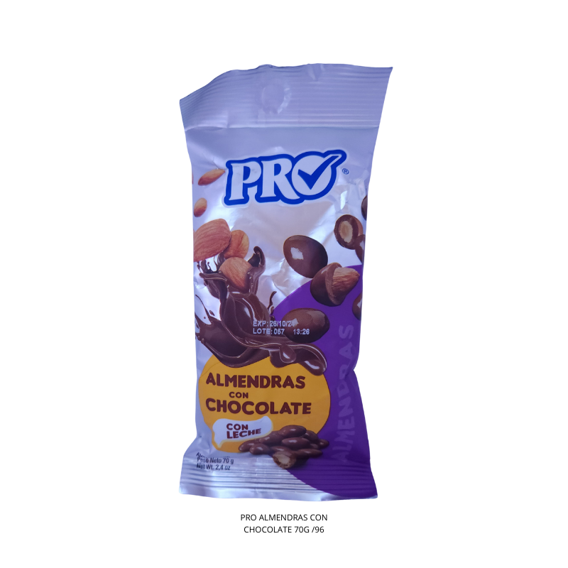 PRO ALMENDRAS CON CHOCOLATE 70G /96