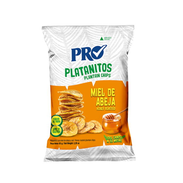 PRO PLATANO CON MIEL 65G /24