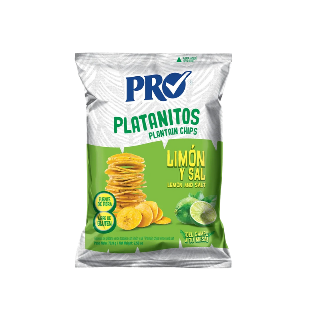 PRO PLATANO VERDE LIMON Y SAL 70.9G /24