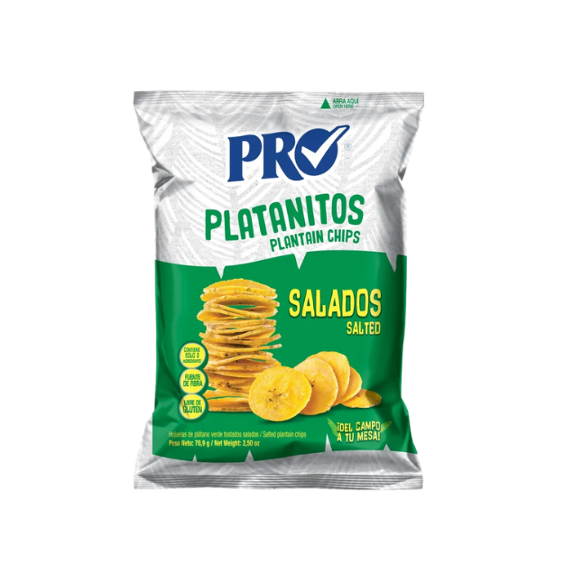 PRO PLATANO VERDE CON SAL 70.9G /24