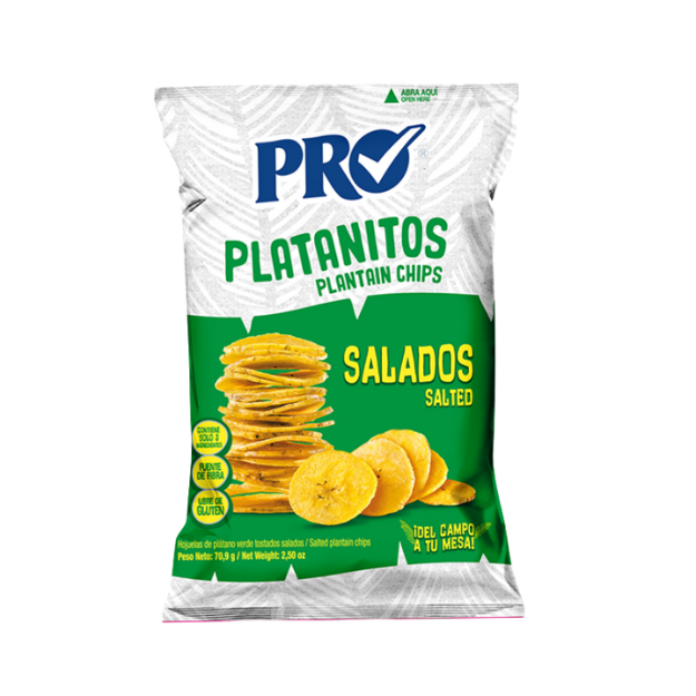 PRO PLATANO VERDE CON SAL 140G /20