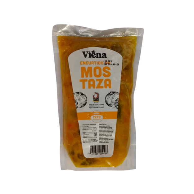 VIENA ENCURTIDO MOSTAZA DOYPACK 500GR /24