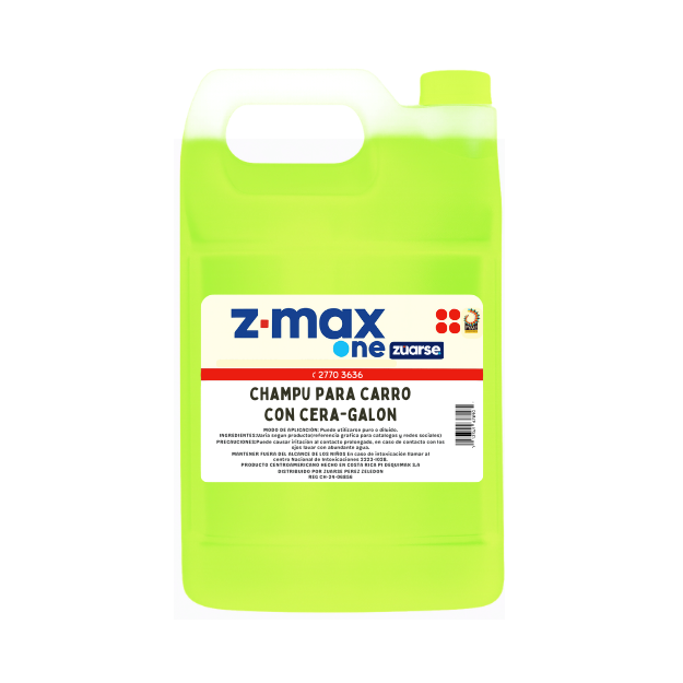 Z-MAX ONE CHAMPU PARA CARRO CON CERA GALON