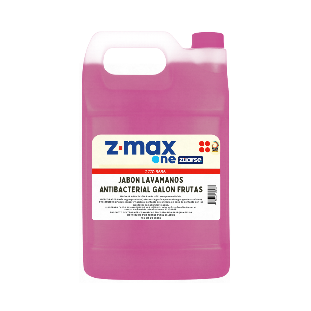 Z-MAX ONE JABON LIQUIDO FRUTAS GALON